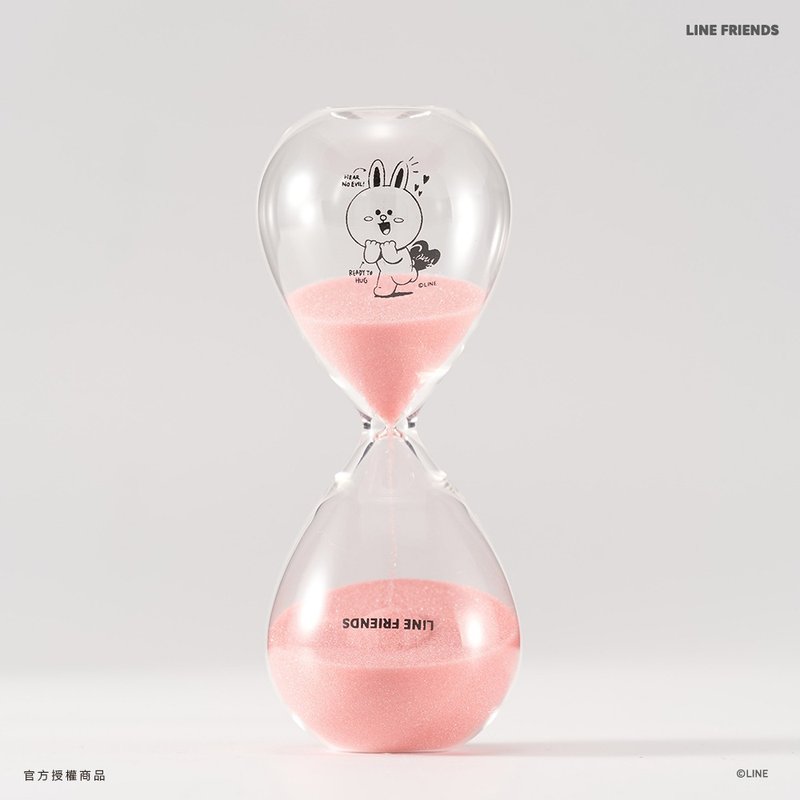 LINE FRIENDS 10分鐘沙漏-兔兔 Cony 10mins Timer - 擺飾/家飾品 - 玻璃 粉紅色