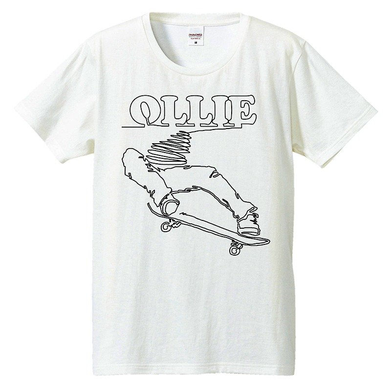 Tシャツ / OLLIE - T 恤 - 棉．麻 白色