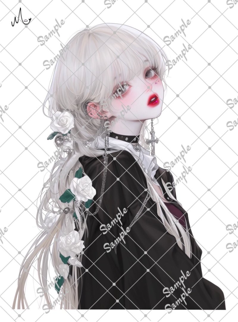 オリジナル人物ステッカー10月新作 - 貼紙 - 紙 