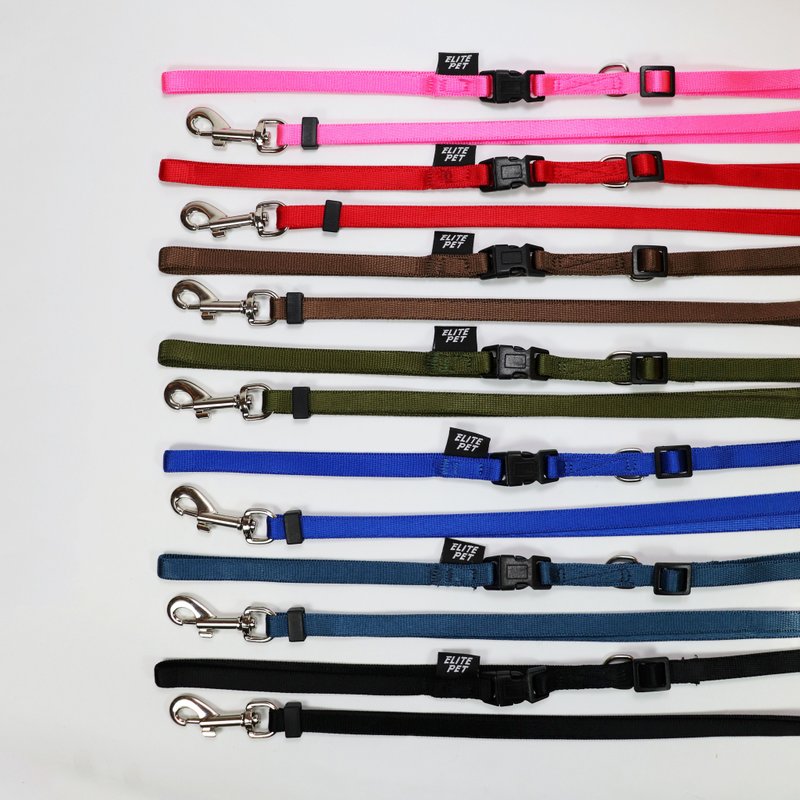 Classic Series Adjustable Leash - Collars & Leashes - Nylon Multicolor