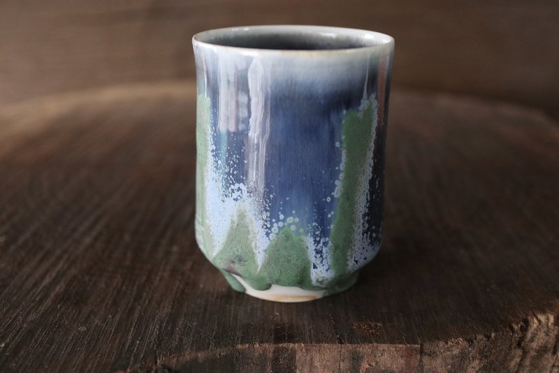 柴燒黛藍幽光瓷韻杯 - 其他杯子 - 瓷 藍色