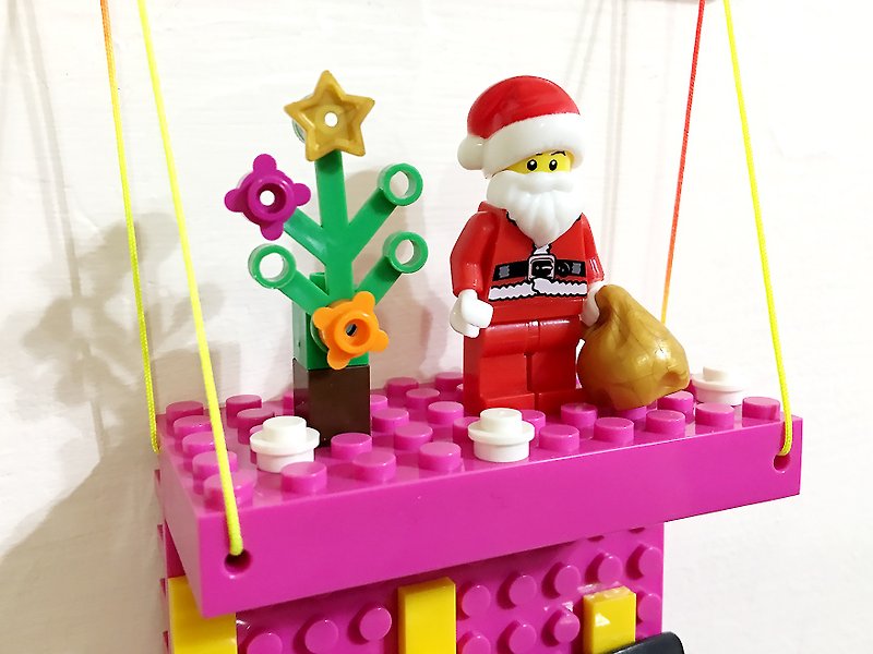 Plastic Other Multicolor - [Christmas Gift Box] Santa Claus and Father Cool Hook Group Exchange Gifts Christmas Cute Surprise Compatible with LEGO