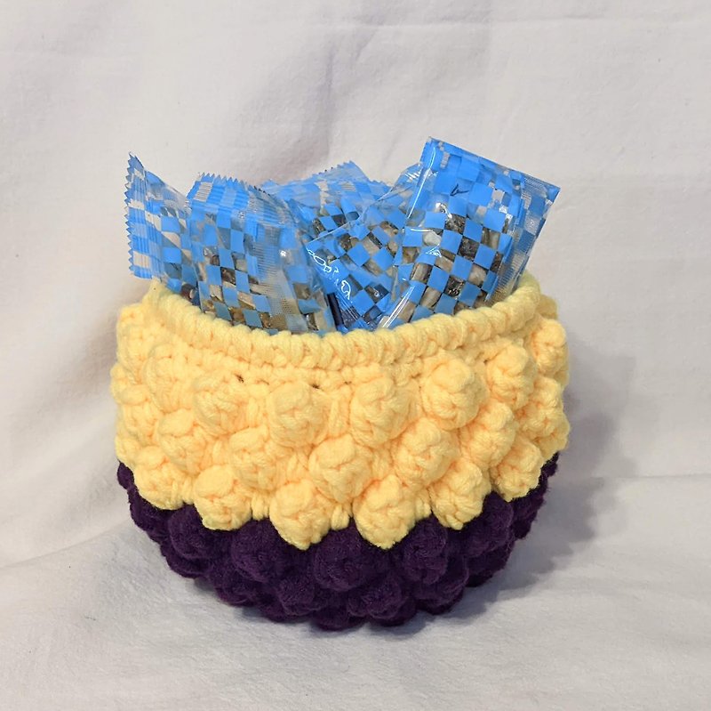 crochet basket - Shelves & Baskets - Other Materials Yellow