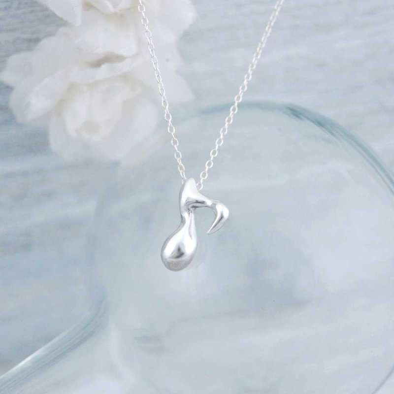 Note. Water drop eight points (Silver necklace) - Necklaces - Sterling Silver 
