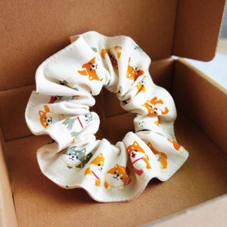 Lovely [Japan cloth custom] Japan Shiba Inu hair bundle, colon intestine hair bundle, donut hair bundle, rice tangerine