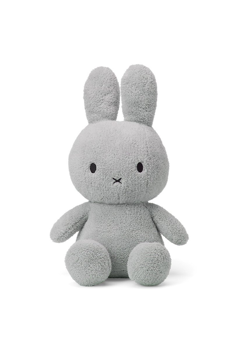 Bon Ton Toys | Miffy Sitting Terry light grey - 33cm - Stuffed Dolls & Figurines - Other Materials Gray