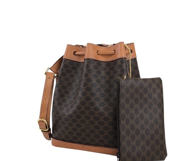 日本直送 名牌中古包 】CELINE セリーヌ マカダム ショルダーバッグ