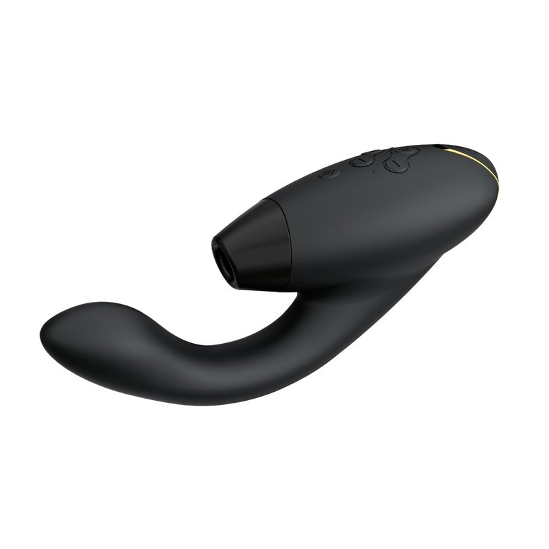 德國 Womanizer Duo2 震動吸吮愉悅器 | 黑 - 情趣用品 - 矽膠 