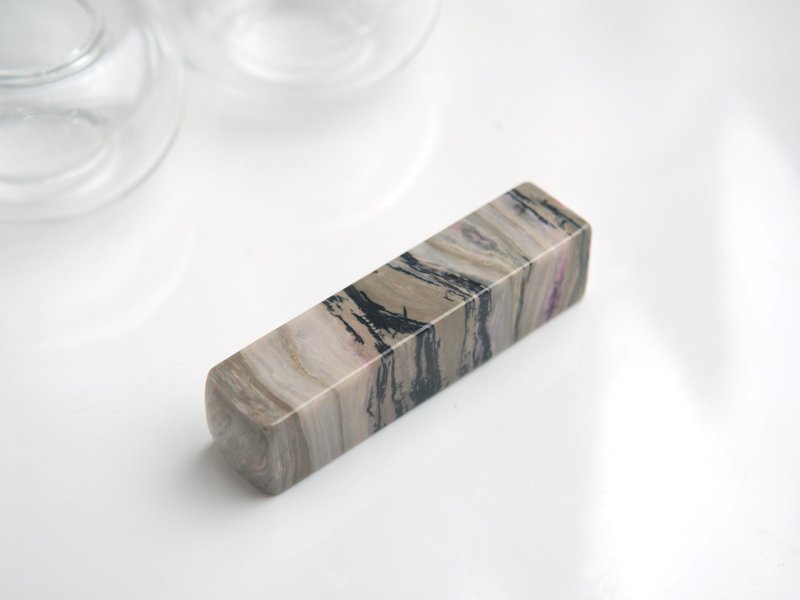 【In-Stock Customization】 Rose Stone Seal | Auspicious Seal | Personal Name Seal - ตราปั๊ม/สแตมป์/หมึก - หยก สีกากี