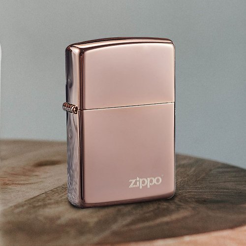 Zippo 【ZIPPO官方旗艦店】玫瑰金色防風打火機 49190ZL