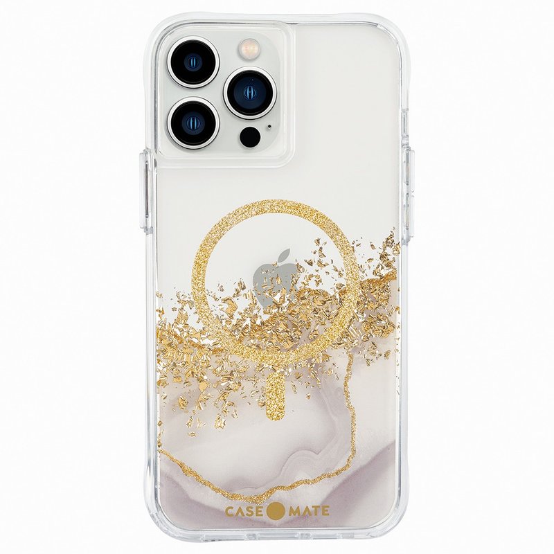 iPhone 14系列 Karat Marble 鎏金石紋抗菌防摔保護殼MagSafe版 - 科技小物 - 其他材質 