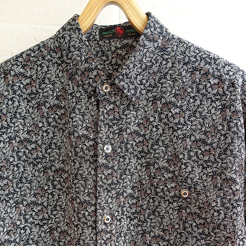 │Slowly │ leaves. Leaves - ancient shirt │ vintage. Retro. - Men's Shirts - Polyester Multicolor