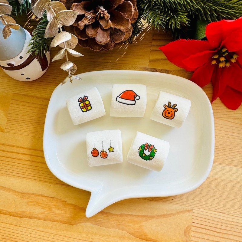 Party snacks | Store gifts | Christmas marshmallows (10 pieces) - Snacks - Fresh Ingredients 