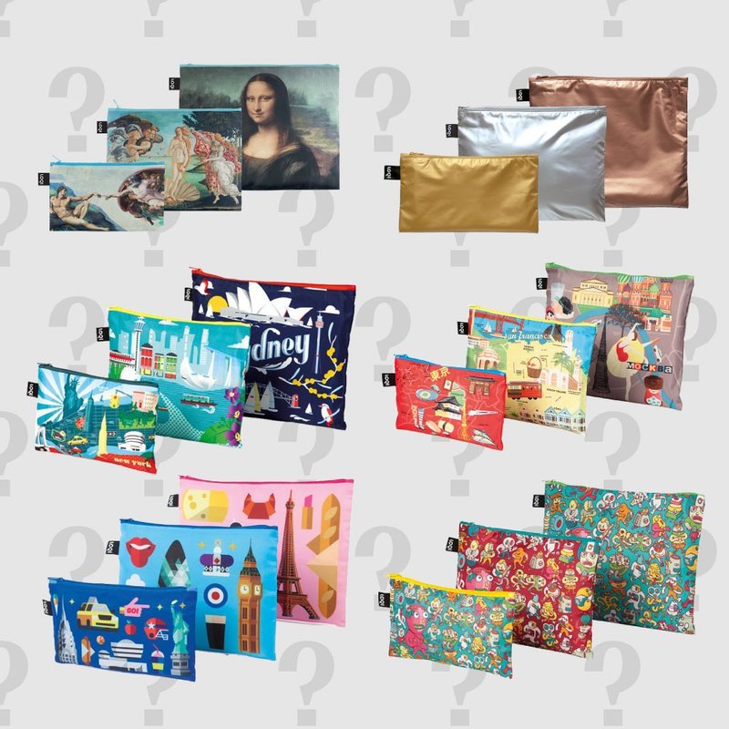 LOQI 三入收納組 1入 I 不挑款 I 原價580~650 - 化妝包/收納袋 - 聚酯纖維 多色