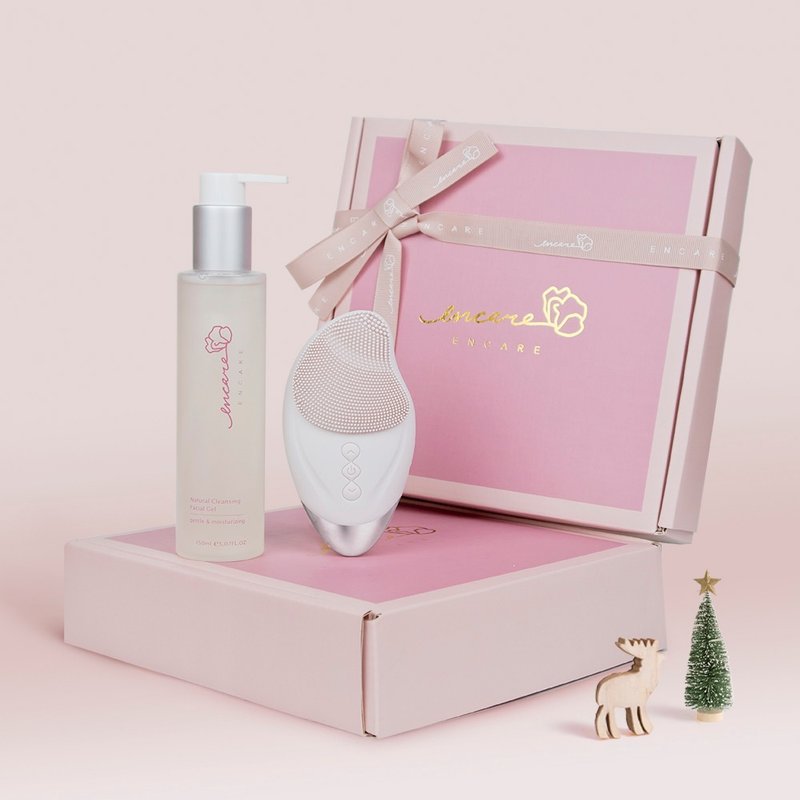 Yinlike [Yinkeer Christmas Gift Box] Clear and Softening Cleansing Lotion + Time Beauty Cleansing Instrument - Facial Cleansers & Makeup Removers - Other Materials Pink