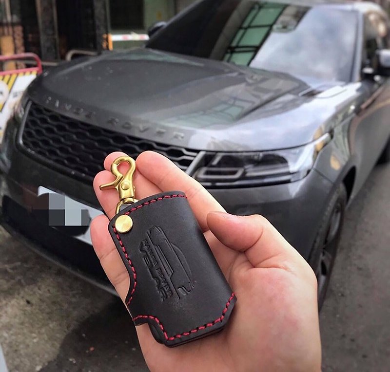 [Poseidon boutique handmade leather goods] [stock version] Land Rover Range Rover Land Rover - Keychains - Genuine Leather 