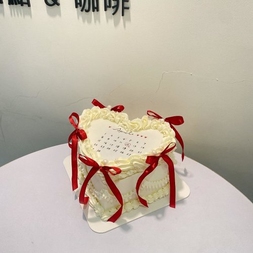 鑠咖啡/甜點專賣店 生日蛋糕 臺北 中山/松山 咖啡課程教學 客製化蛋糕 情人節浪漫 愛心造型 紅色緞帶蛋糕 燃燒蛋糕 情人節蛋糕 鑠甜點