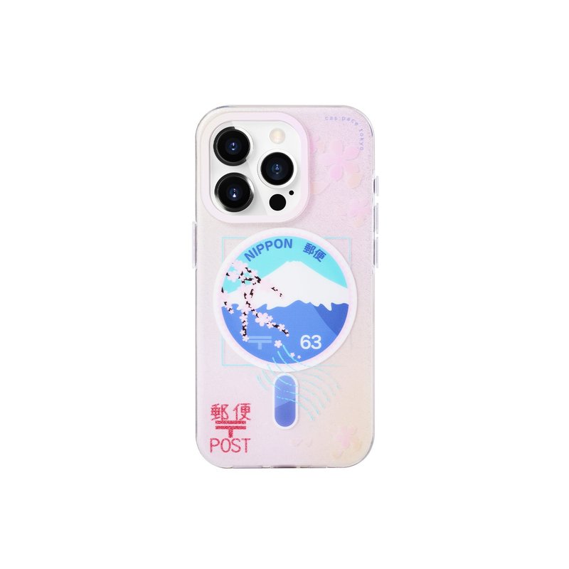 cas:pace 24S/S Fuji Stamp Phone Case - เคส/ซองมือถือ - ซิลิคอน 