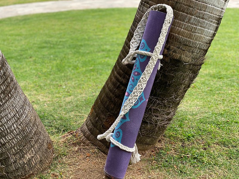Hand-woven yoga mat strap bohemian style braided straps - Other - Cotton & Hemp 