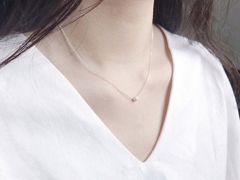 ::Classic Series :: Small Snowball Low Light Cut Clavicle Chain (2.0) - Collar Necklaces - Sterling Silver 