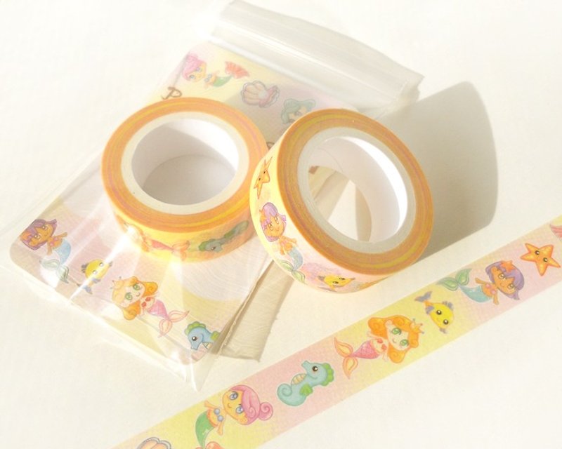 Mermaid Washi Tape - Deco Tape - Planner Accessories - Washi Tape - Paper Multicolor