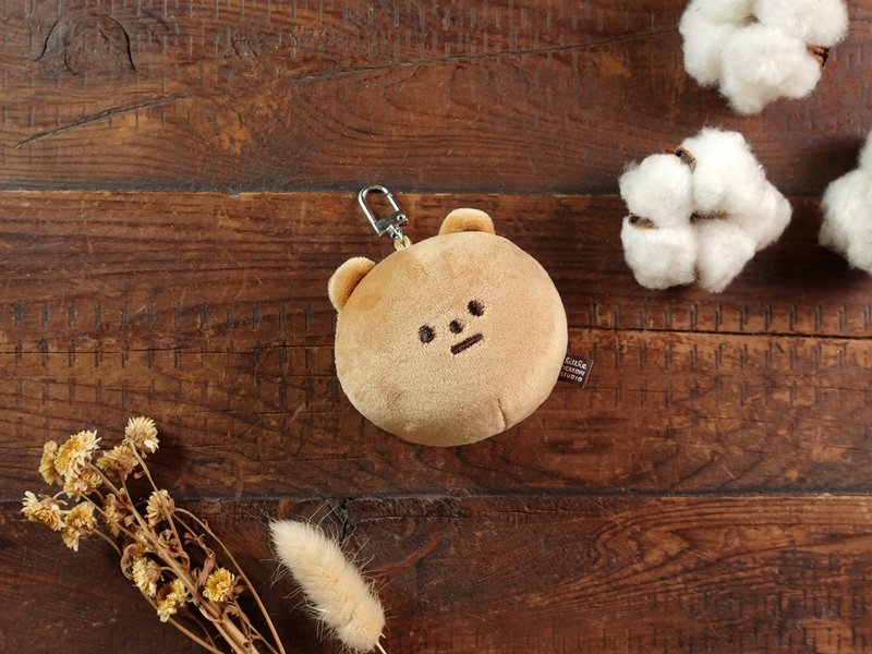 Bear plush doll pendant SHADOW BEAR brown bear - ตุ๊กตา - เส้นใยสังเคราะห์ สีนำ้ตาล