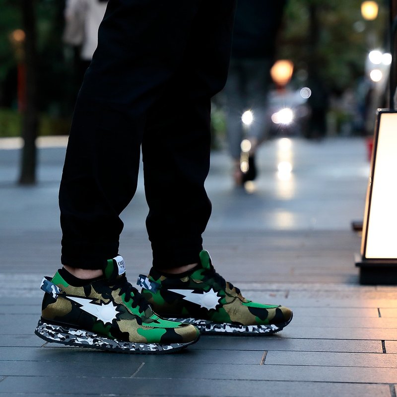 URBANSUN x NISHIIJIN　運動鞋　CAMO/GREEN - 女運動鞋/球鞋 - 其他材質 綠色
