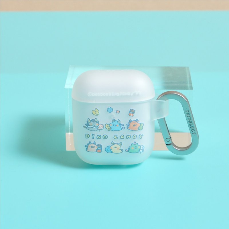 狗狗的小跳步零食小恐龍強悍防摔AirPods保護套 - AirPods/耳機保護套 - 塑膠 多色
