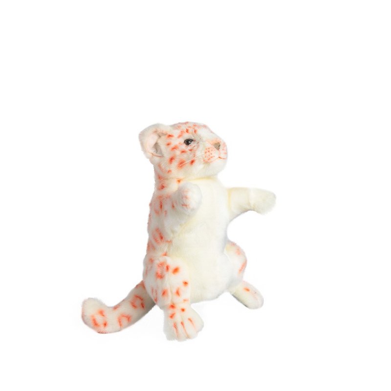 Hansa 7778-Snow Leopard Hand Puppet 32 ​​cm tall (pink) - ตุ๊กตา - วัสดุอีโค สึชมพู