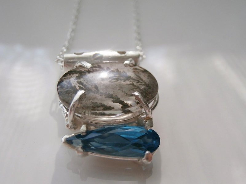 minamo necklace - Necklaces - Other Metals Blue