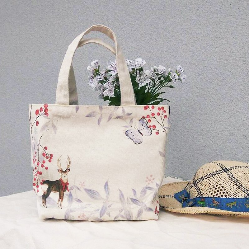 【Customized Gift】Customized | Gift Canvas Tote Bag - กระเป๋าถือ - ผ้าฝ้าย/ผ้าลินิน 