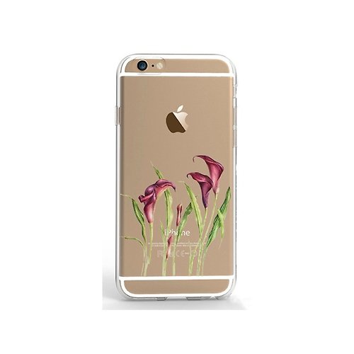 ModCases Clear iPhone case clear Samsung Galaxy case floral 1207