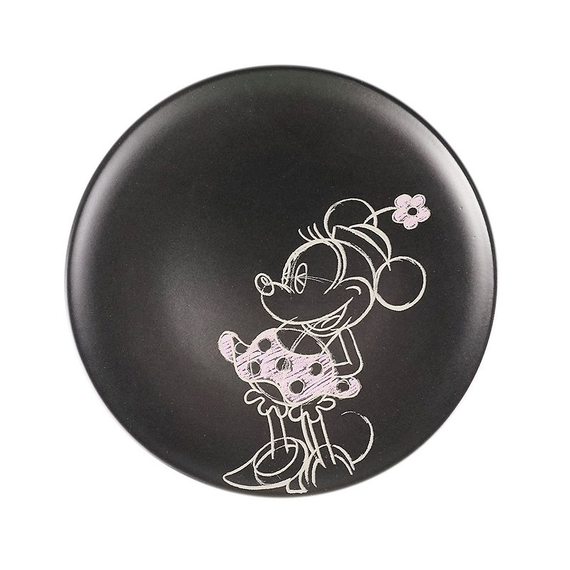 ミニーを模したチョークグラフィティシルエットデザートプレート【ホールマーク・ディズニー】 - 皿・プレート - 陶器 多色