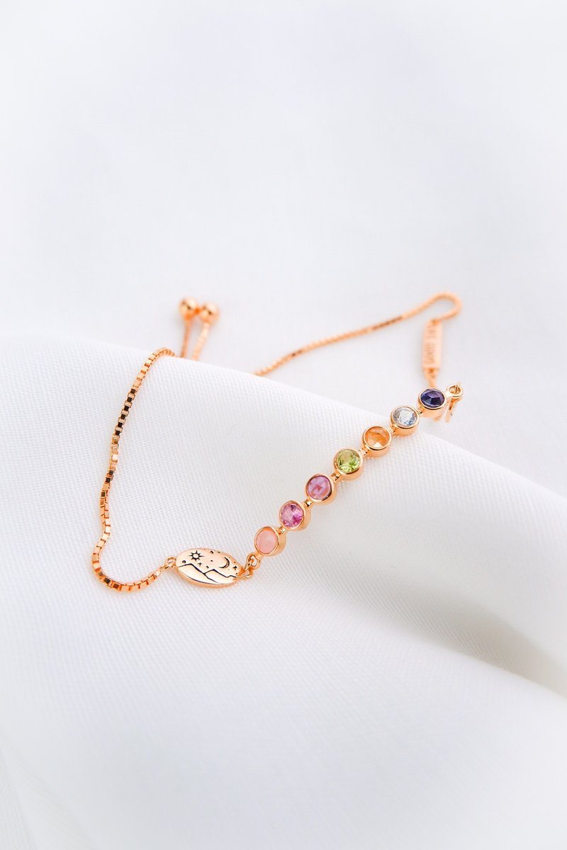 Rainbow mood silver bracelet - สร้อยข้อมือ - เงินแท้ 