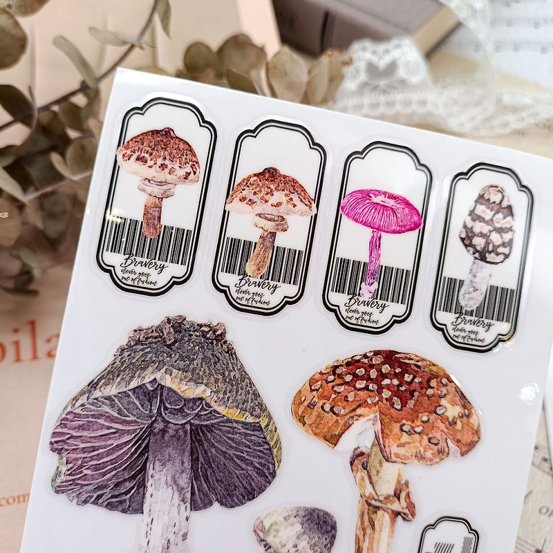 146 蘑菇記憶3 Memory Mushroom 3 / 轉印貼紙 - 貼紙 - 其他材質 多色