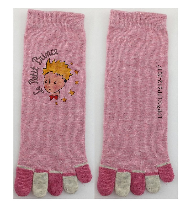 小王子經典版授權-五趾襪(粉紅),AA01 - 襪子 - 棉．麻 橘色