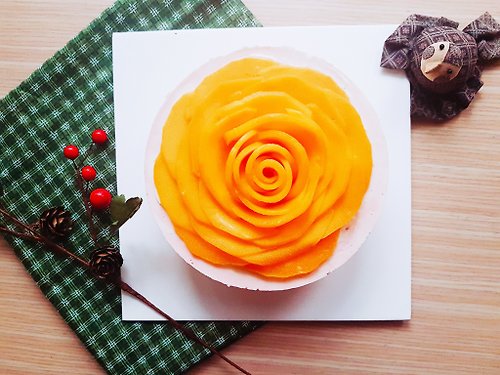 藝雀Artit_甜點藝術工作室 綻放的甜の芒果生乳酪蛋糕 6吋