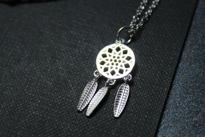 s925 sterling silver necklace dream flower - สร้อยคอ - เงินแท้ สีเงิน