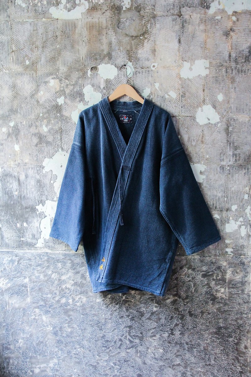 Curly Department Store-Vintage Japanese Thick Kendo Jacket - เสื้อแจ็คเก็ต - ผ้าฝ้าย/ผ้าลินิน 