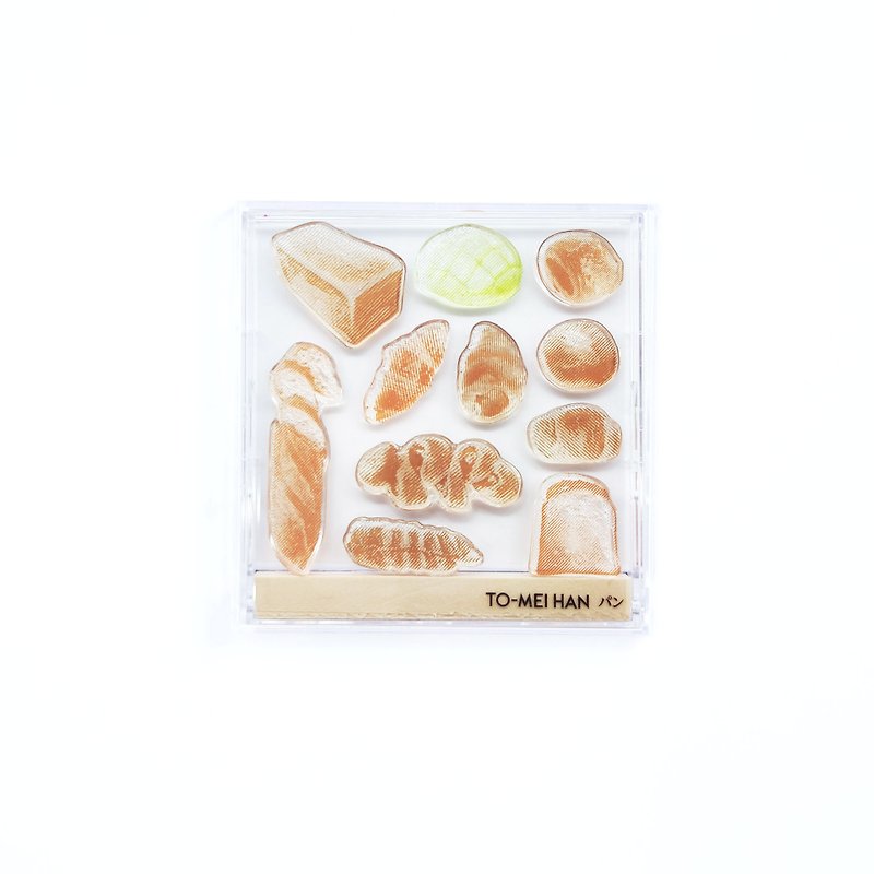 東美韓麵包--超級復/複刻透明印章 - 印章/印台 - 樹脂 透明