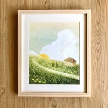 パステル画 風景画 木製フレームなし色紙サイズ パステル画 風景画 木製フレームなし色紙サイズ - メルカリ