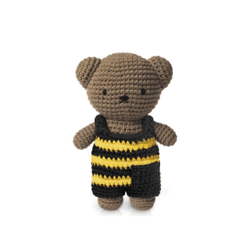 boris handmade and his striped bee overall - Kids' Toys - Cotton & Hemp Multicolor