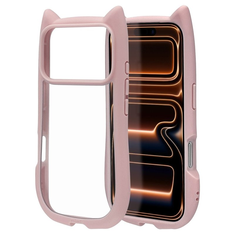 RASTABANANA MIMI iPhone 17 Pro Cute Cat Ear Dual Material Protective Case - Drop Protection - Phone Cases - Silicone Multicolor