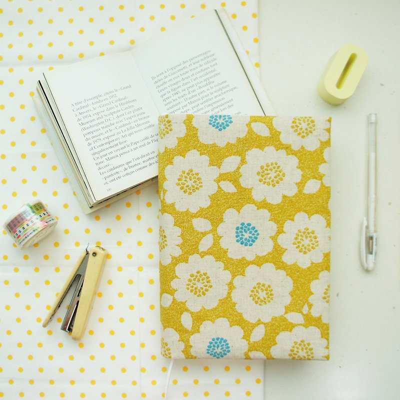 Lovely day [cotton Linen cloth book-sided little flowers, clothing, 25K yellow] PDA A5 a log for a while
