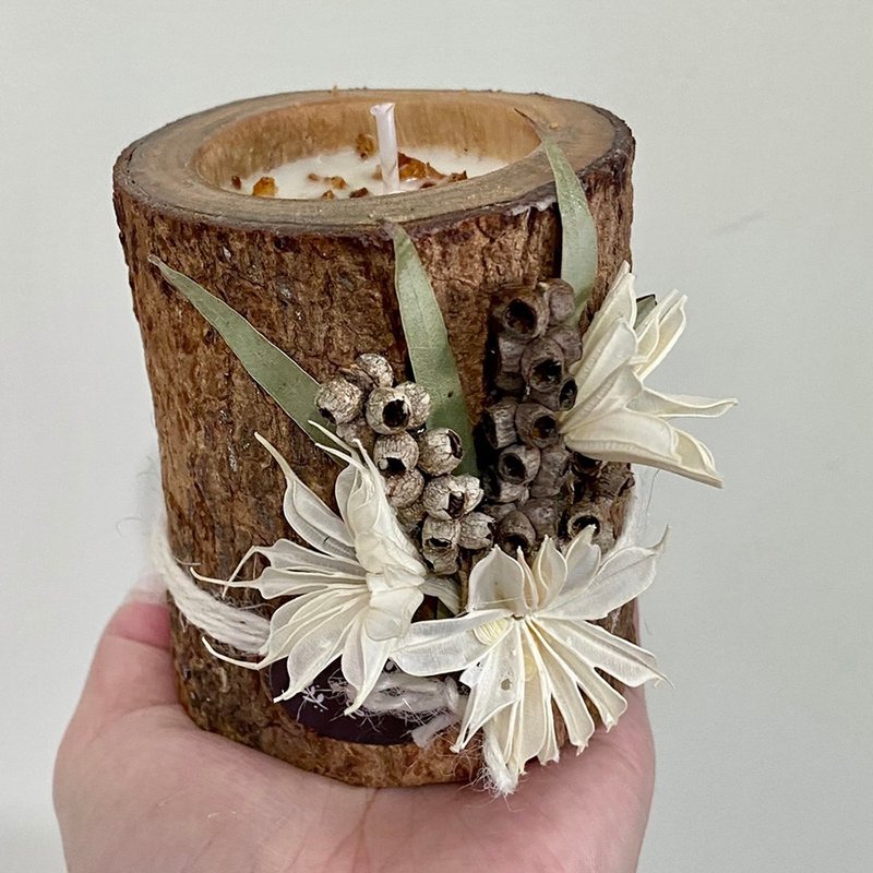 White Eternity-Log Resin Candle-60g - Candles & Candle Holders - Wax 