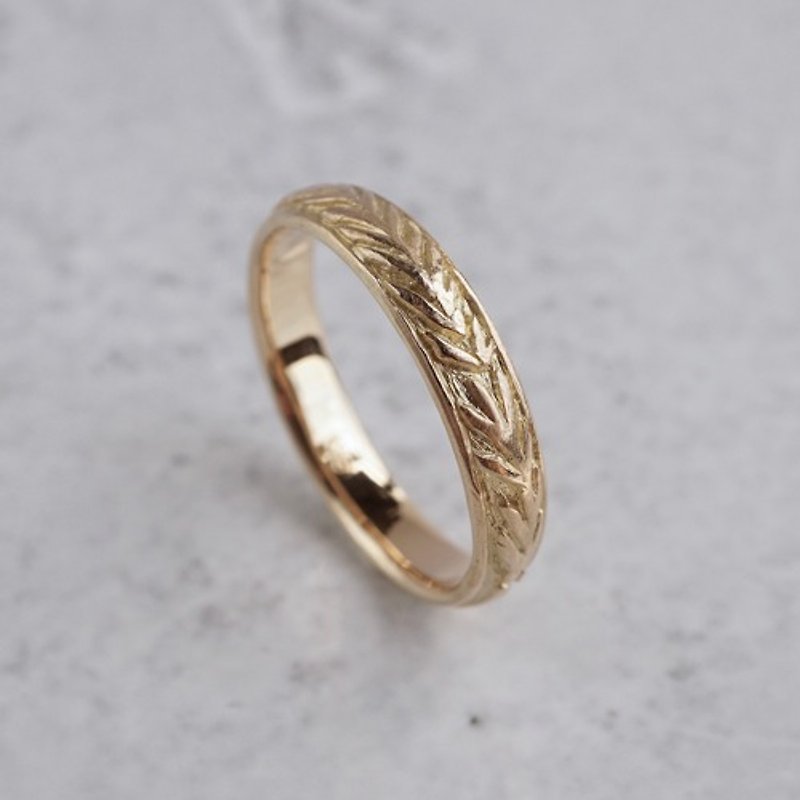 K18 Rosemary wreath ring  R075K18 - General Rings - Other Metals Gold