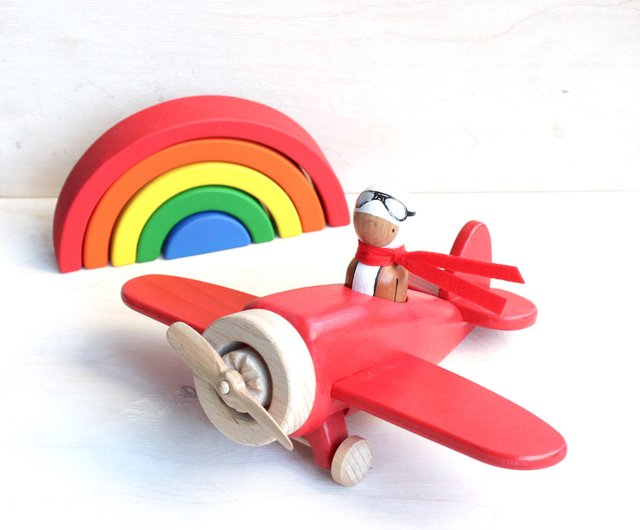 Rainbow cheap airplane toy