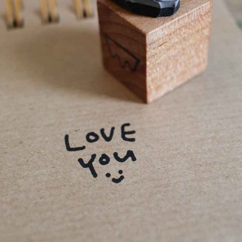 (Jayeon Store Wood Stamp Series) Love You - Stamps & Stamp Pads - Wood 