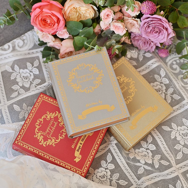 幸福の3冊の小冊子（カスタマイズされたレタリング/アリシャンティー/結婚式の小さなもの） - お茶 - 紙 