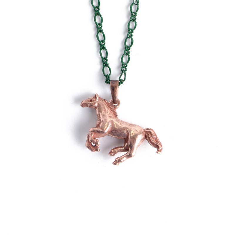 Pilgrim The Horse in Motion NE457 - Necklaces - Other Metals Green